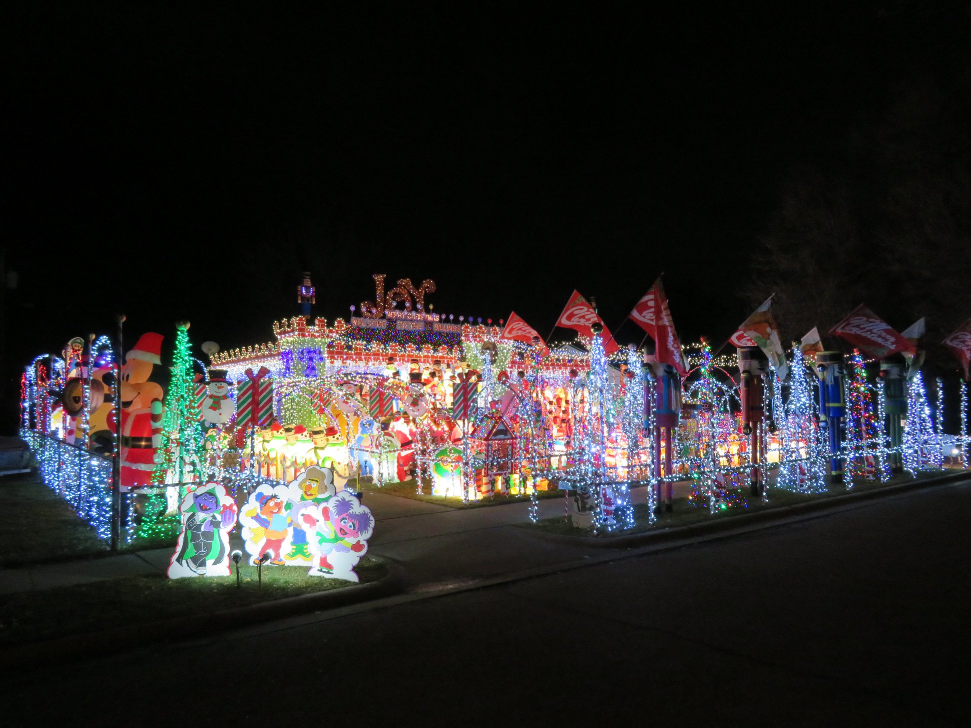 Billings North Pole Holiday Light Map